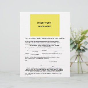 Blank Unconditional Waiver & Release Upon Final