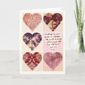 blank Valentines day card
