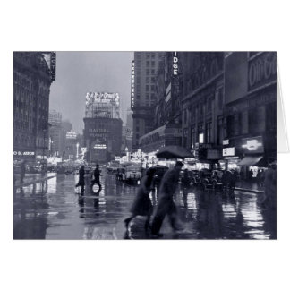 Blank : vintage New York une nuit pluvieuse