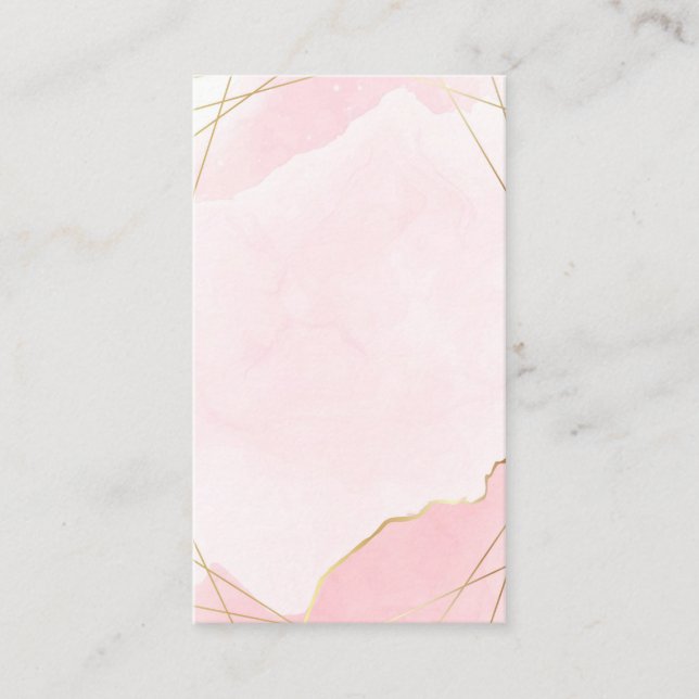 Blank Watercolor Business Card (Front)