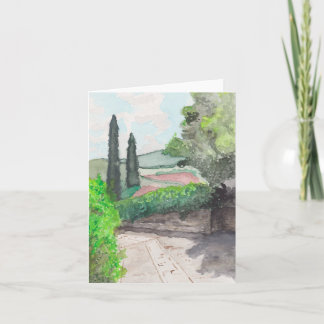 Blank, Watercolor Note Card