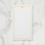 Blank Wedding Advice and Wishes Gold Gift Tags<br><div class="desc">Add a personal touch to your wedding with a wedding advice and wishes gold foil tag card.
This advice card features real gold foil border on white background.

Perfect for wedding,  baby shower,  birthday party,  bridal shower,  bachelorette party and any special occasions.</div>