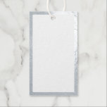 Blank Wedding Advice and Wishes Silver Gift Tags<br><div class="desc">Add a personal touch to your wedding with a wedding advice and wishes silver foil tag card.
This advice card features real silver foil border on white background.

Perfect for wedding,  baby shower,  birthday party,  bridal shower,  bachelorette party and any special occasions.</div>