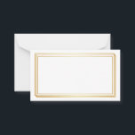 Blank Wedding Advice Cards, Wife, Mommy White Gold Card<br><div class="desc">Clean blank card for wedding advice,  mom advice,  wife advice card to present in elegant way in golden colour box.</div>