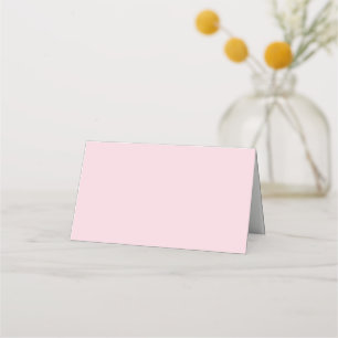 Blank Wedding Folded Place Cards - Pink Pastel