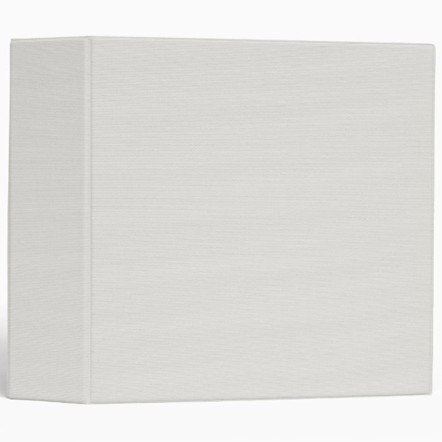 Blank White Linen Fabric Texture Minimalist Clean Binder (Front/Spine)