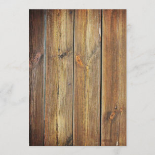 Blank Wood Invitation