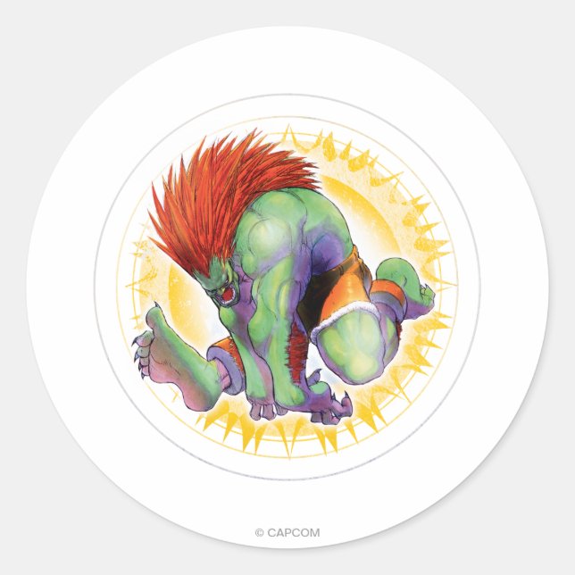 Blanka Classic Round Sticker (Front)