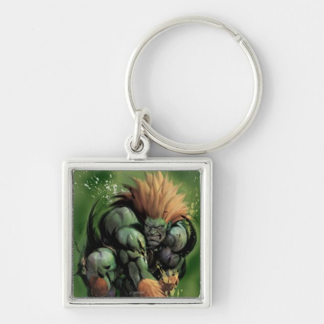 Blanka Crouch Keychain (Front)