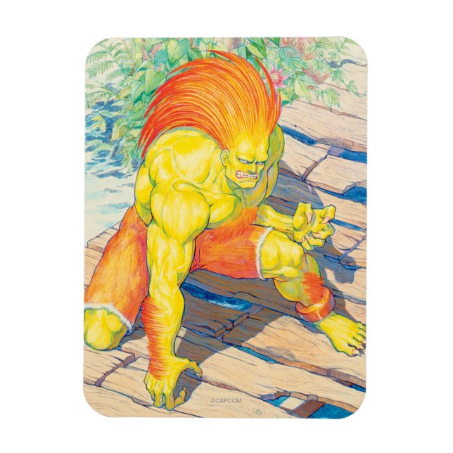 Blanka on Bridge Magnet (Vertical)
