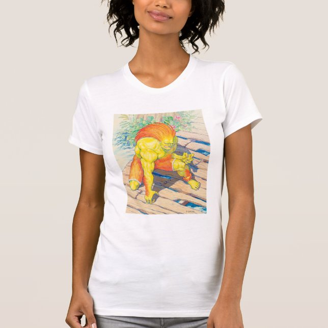 Blanka on Bridge T-Shirt (Front)
