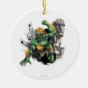 Blanka Vs. Dhalsim Ceramic Ornament