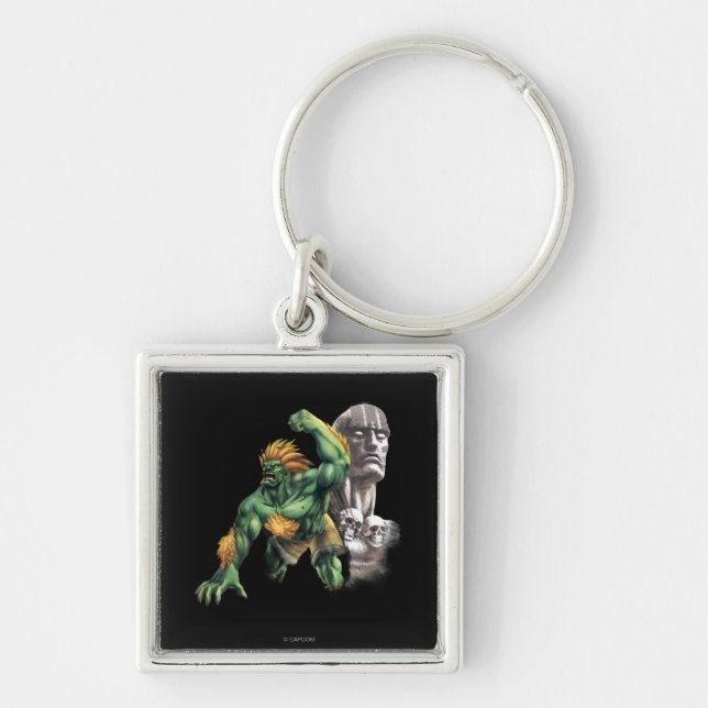 Blanka Vs. Dhalsim Keychain (Front)