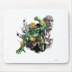 Blanka Vs. Dhalsim Mouse Pad