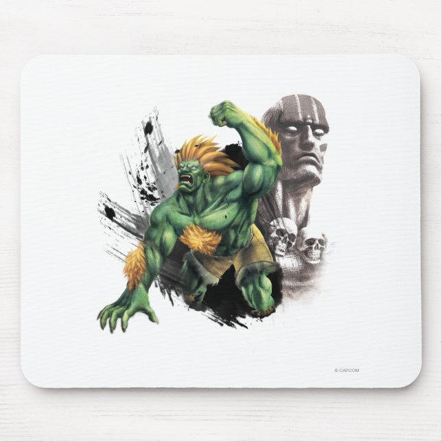 Blanka Vs. Dhalsim Mouse Pad (Front)