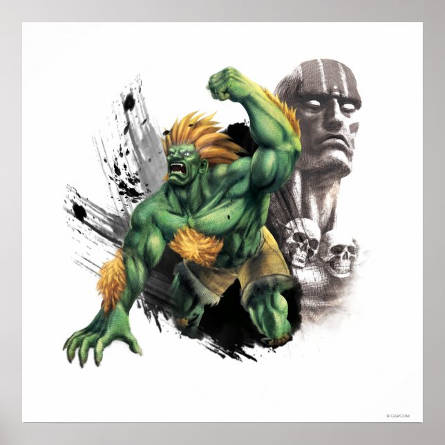 Blanka Vs. Dhalsim Poster (Front)