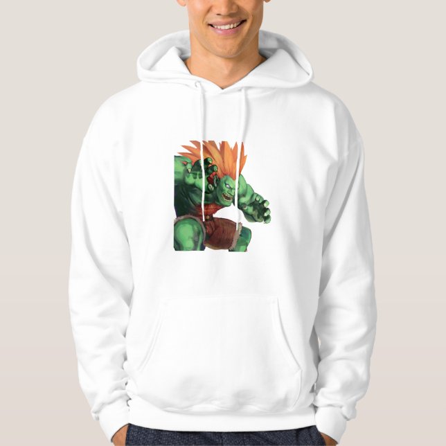 Blanka With Hands Raised Hoodie (Front)