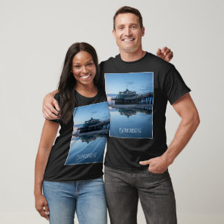 Blankenberge Pier Reflections at Blue Hour T-Shirt