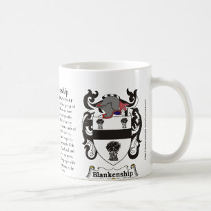 Blankenship, the origin and meaning on a mug
