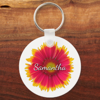 Blanket Flower with a Name  Keychain