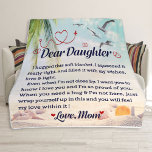 Blanket For Daughter Blanket, Dear Daughter<br><div class="desc">Add a personal touch to the coziness of this plush fleece blanket. Made to feel incredibly soft to the touch and keep anyone warm on a chilly day, these blankets come in 3x sizes and cover all your needs. Key features : 100% Polyester This extremely strong and durable synthetic fabric...</div>