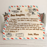 Blanket For Daughter, Dear Daughter<br><div class="desc">Add a personal touch to the coziness of this plush fleece blanket. Made to feel incredibly soft to the touch and keep anyone warm on a chilly day, these blankets come in 3x sizes and cover all your needs. Key features : 100% Polyester This extremely strong and durable synthetic fabric...</div>