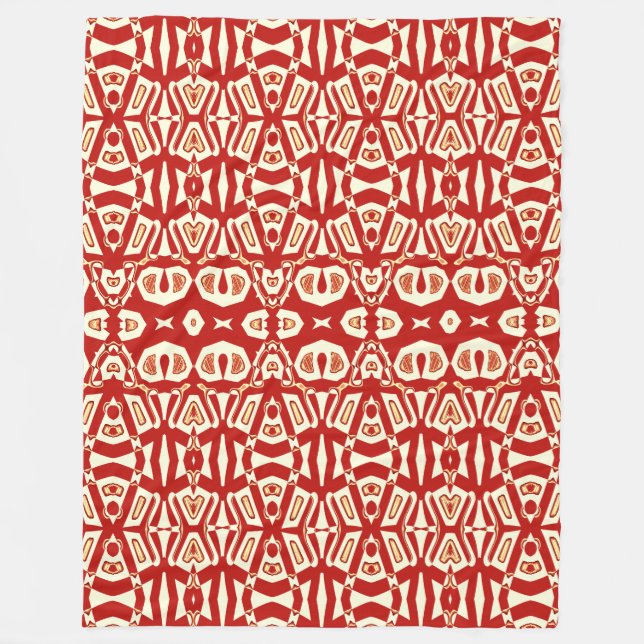 Blanket Large 60" x 80" red colour classic design  (Front)
