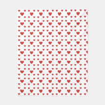 Blanket with hearts
