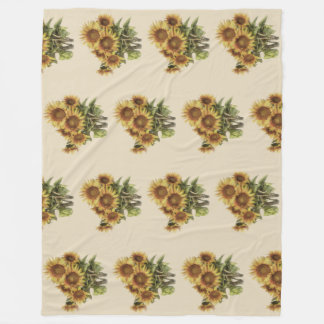 Blanket with sunflowers