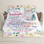Blankets For Girls, To My Granddaughter<br><div class="desc">Add a personal touch to the coziness of this plush fleece blanket. Made to feel incredibly soft to the touch and keep anyone warm on a chilly day, these blankets come in 3x sizes and cover all your needs. Key features : 100% Polyester This extremely strong and durable synthetic fabric...</div>