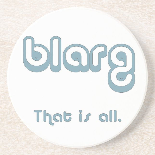 blarg. coaster (Front)