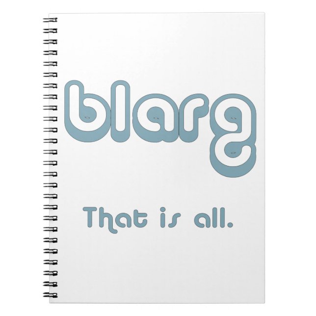 blarg. notebook (Front)