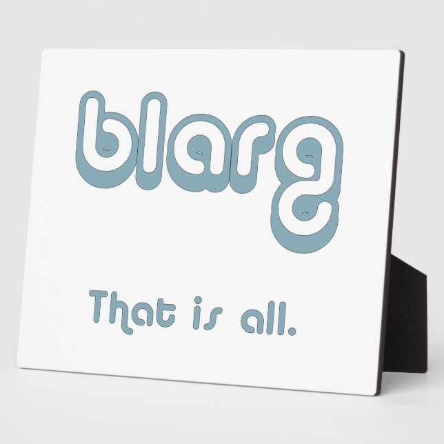 blarg. plaque (Side)