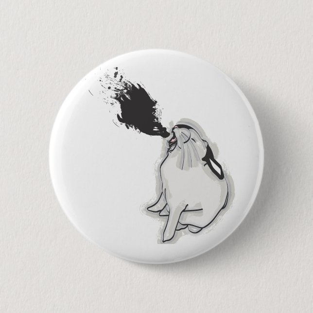 BLARGH! 2 INCH ROUND BUTTON (Front)