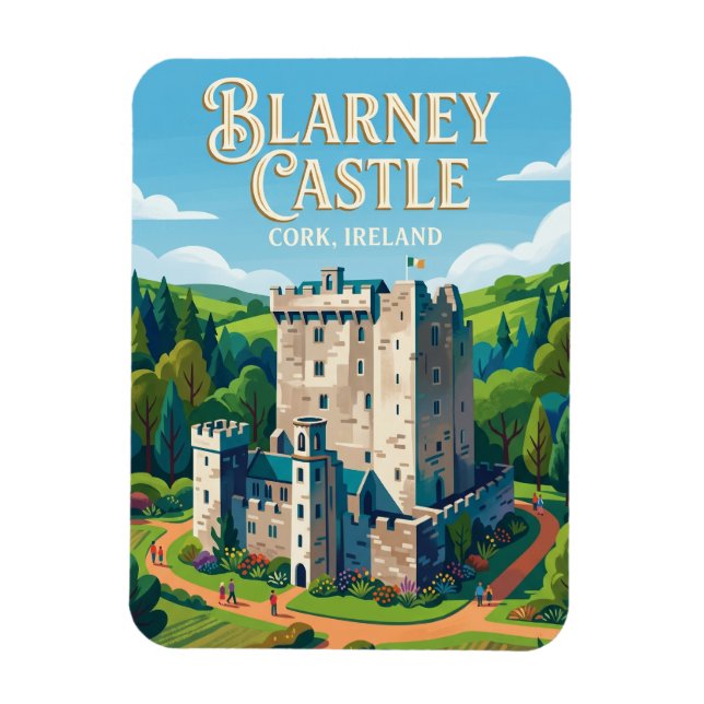 Blarney Castle Ireland Magnet (Vertical)