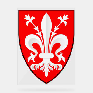 Blason de Florence Lys rouge florentin