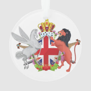 Blason de trône royal de dessin animé
