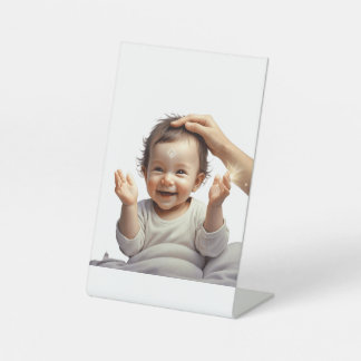 Blassed baby pedestal sign