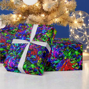 Blast abstract Wrapping Paper,Bright blast Paper