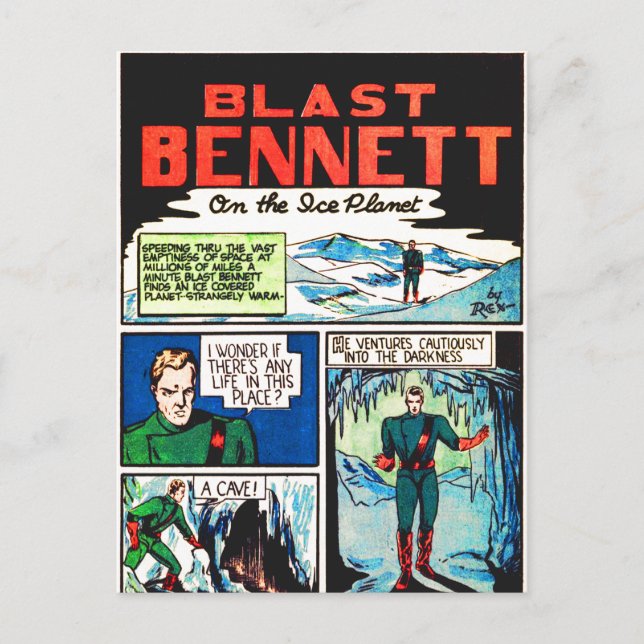 Blast Bennett On the Ice Planet, Page 7 Postcard (Front)