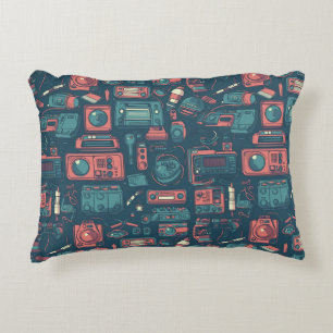 Blast From the Past: 80's Tech Accent Pillow