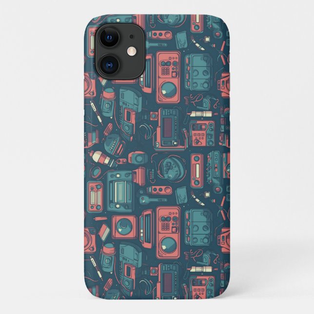 Blast From the Past: 80's Tech Case-Mate iPhone Case (Back)