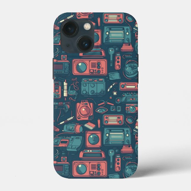 Blast From the Past: 80's Tech Case-Mate iPhone Case (Back)