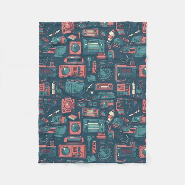 Blast From the Past: 80's Tech Fleece Blanket (Front)