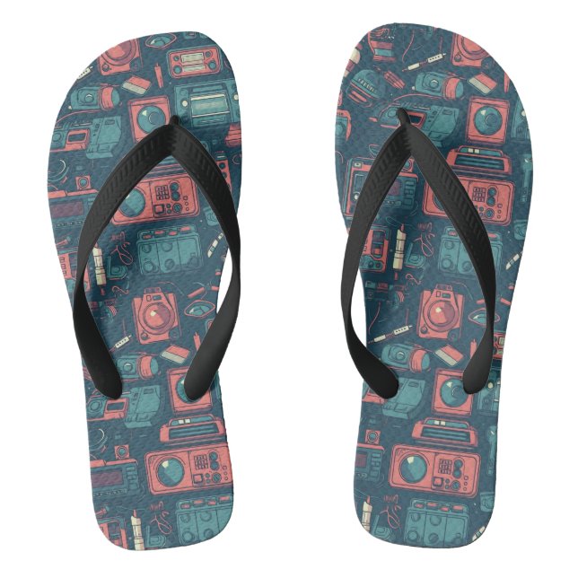 Blast From the Past: 80's Tech Flip Flops (Footbed)