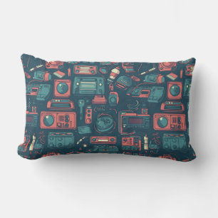 Blast From the Past: 80's Tech Lumbar Pillow