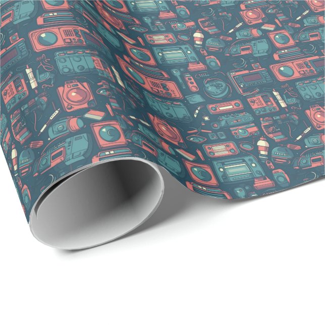 Blast From the Past: 80's Tech Wrapping Paper (Roll Corner)