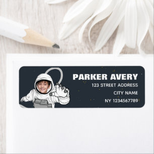 Blast Off Astronaut Photo Boy Anniversaire