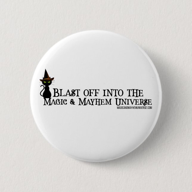 Blast Off Buttons! 2 Inch Round Button (Front)