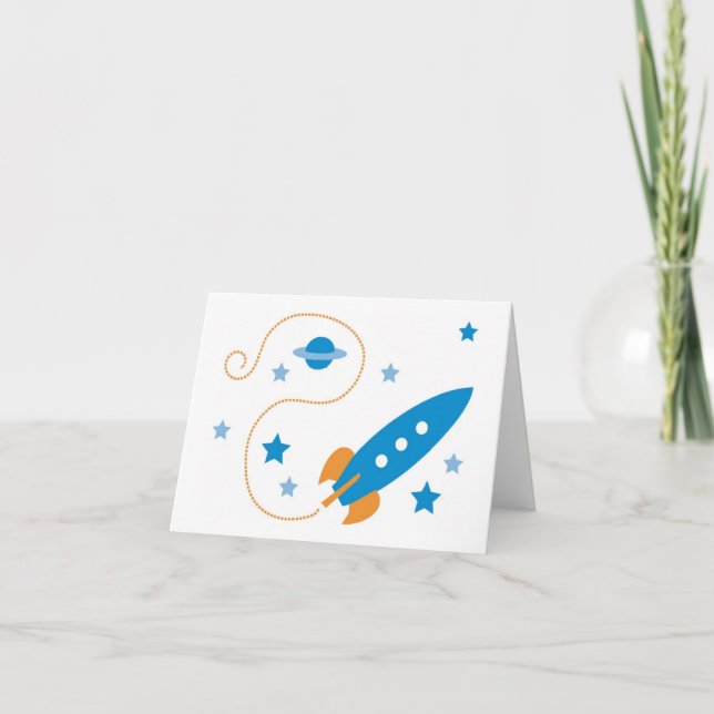 Blast off ! Carte Rocket (Devant)